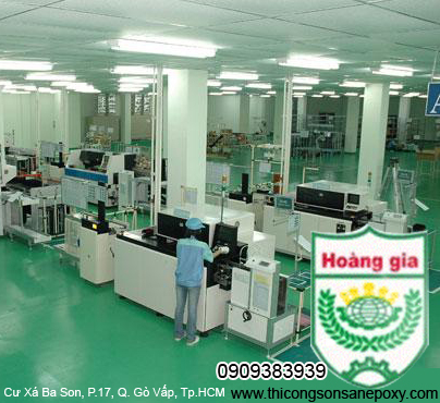 Công trình sơn sàn nhà máy