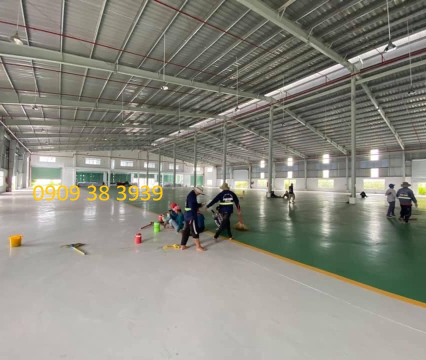 Thi công sơn Epoxy Bệnh viện dã chiến Phú quốc