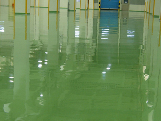 Sơn sàn epoxy xưởng may nhà máy